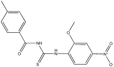  N-{4-nitro-2-methoxyphenyl}-N'-(4-methylbenzoyl)thiourea