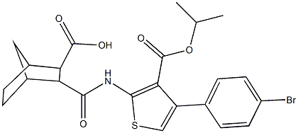  3-({[4-(4-bromophenyl)-3-(isopropoxycarbonyl)-2-thienyl]amino}carbonyl)bicyclo[2.2.1]heptane-2-carboxylic acid