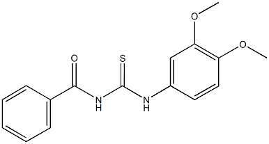  N-benzoyl-N'-(3,4-dimethoxyphenyl)thiourea