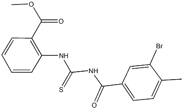  methyl 2-({[(3-bromo-4-methylbenzoyl)amino]carbothioyl}amino)benzoate