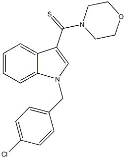  1-(4-chlorobenzyl)-3-(4-morpholinylcarbothioyl)-1H-indole