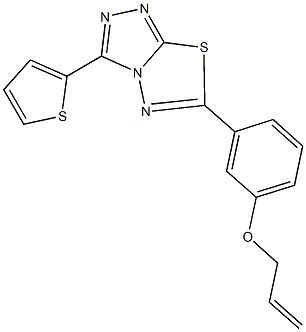 allyl 3-[3-(2-thienyl)[1,2,4]triazolo[3,4-b][1,3,4]thiadiazol-6-yl]phenyl ether