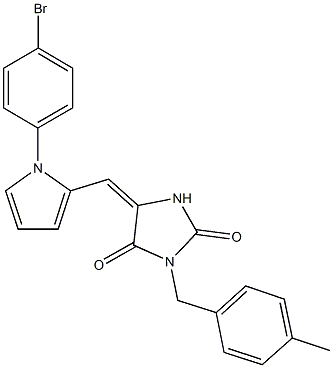  5-{[1-(4-bromophenyl)-1H-pyrrol-2-yl]methylene}-3-(4-methylbenzyl)-2,4-imidazolidinedione