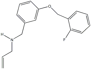 N-allyl-N-{3-[(2-fluorobenzyl)oxy]benzyl}amine 结构式