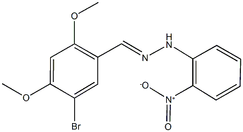 5-bromo-2,4-dimethoxybenzaldehyde {2-nitrophenyl}hydrazone Structure