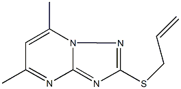  2-(allylsulfanyl)-5,7-dimethyl[1,2,4]triazolo[1,5-a]pyrimidine
