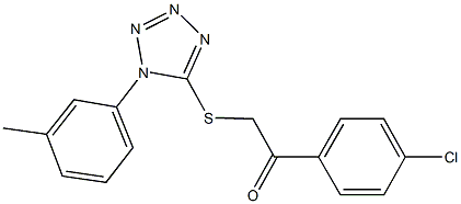  1-(4-chlorophenyl)-2-{[1-(3-methylphenyl)-1H-tetraazol-5-yl]sulfanyl}ethanone