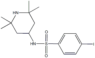 4-iodo-N-(2,2,6,6-tetramethyl-4-piperidinyl)benzenesulfonamide