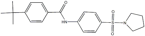 4-tert-butyl-N-[4-(pyrrolidin-1-ylsulfonyl)phenyl]benzamide