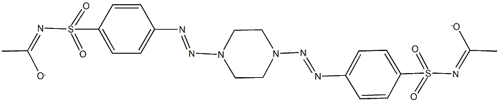 1-({[4-({4-[(4-{[(1-oxidoethylidene)amino]sulfonyl}phenyl)diazenyl]-1-piperazinyl}diazenyl)phenyl]sulfonyl}imino)ethanolate