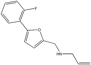 N-allyl-N-{[5-(2-fluorophenyl)-2-furyl]methyl}amine Structure