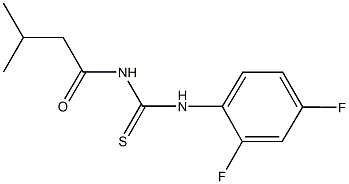  N-(2,4-difluorophenyl)-N'-(3-methylbutanoyl)thiourea