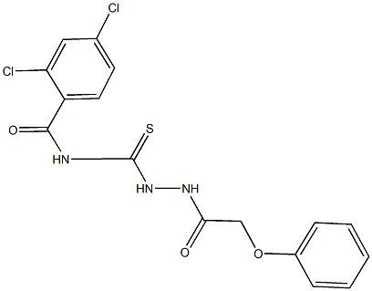  2,4-dichloro-N-{[2-(phenoxyacetyl)hydrazino]carbothioyl}benzamide