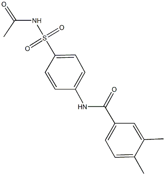 N-{4-[(acetylamino)sulfonyl]phenyl}-3,4-dimethylbenzamide Structure
