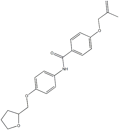 4-[(2-methyl-2-propenyl)oxy]-N-[4-(tetrahydro-2-furanylmethoxy)phenyl]benzamide,,结构式