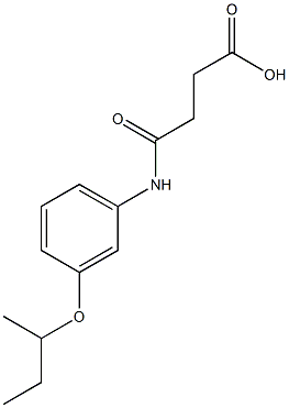 4-[3-(sec-butoxy)anilino]-4-oxobutanoic acid 结构式