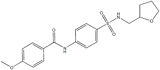  4-methoxy-N-(4-{[(tetrahydro-2-furanylmethyl)amino]sulfonyl}phenyl)benzamide