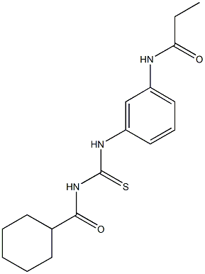  N-[3-({[(cyclohexylcarbonyl)amino]carbothioyl}amino)phenyl]propanamide