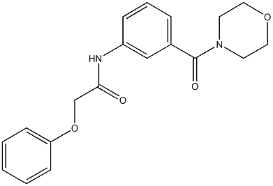 N-[3-(4-morpholinylcarbonyl)phenyl]-2-phenoxyacetamide Structure