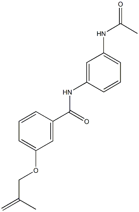 N-[3-(acetylamino)phenyl]-3-[(2-methyl-2-propenyl)oxy]benzamide Structure