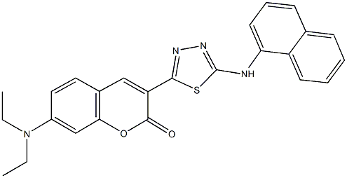 7-(diethylamino)-3-[5-(1-naphthylamino)-1,3,4-thiadiazol-2-yl]-2H-chromen-2-one