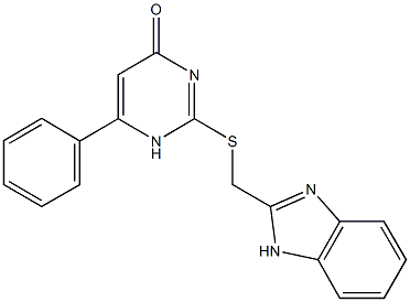 2-[(1H-benzimidazol-2-ylmethyl)sulfanyl]-6-phenyl-4(1H)-pyrimidinone