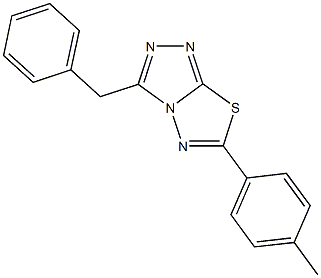  3-benzyl-6-(4-methylphenyl)[1,2,4]triazolo[3,4-b][1,3,4]thiadiazole