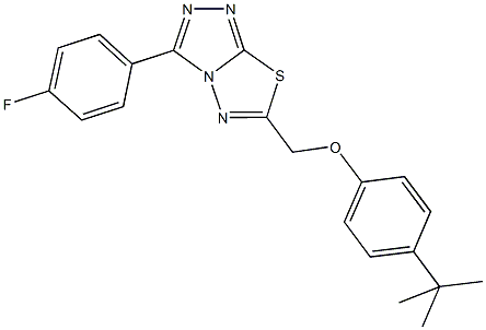 4-tert-butylphenyl [3-(4-fluorophenyl)[1,2,4]triazolo[3,4-b][1,3,4]thiadiazol-6-yl]methyl ether