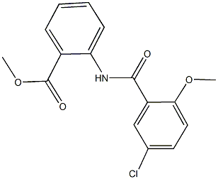  methyl 2-[(5-chloro-2-methoxybenzoyl)amino]benzoate