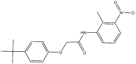 2-(4-tert-butylphenoxy)-N-{3-nitro-2-methylphenyl}acetamide Structure