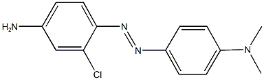 N-{4-[(4-amino-2-chlorophenyl)diazenyl]phenyl}-N,N-dimethylamine 结构式
