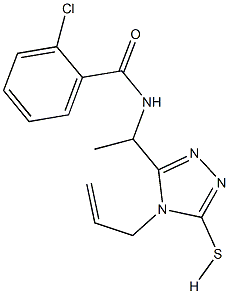 N-[1-(4-allyl-5-sulfanyl-4H-1,2,4-triazol-3-yl)ethyl]-2-chlorobenzamide