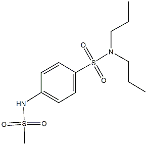  4-[(methylsulfonyl)amino]-N,N-dipropylbenzenesulfonamide