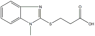  3-[(1-methyl-1H-benzimidazol-2-yl)sulfanyl]propanoic acid