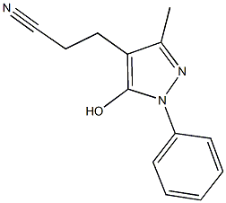  3-(5-hydroxy-3-methyl-1-phenyl-1H-pyrazol-4-yl)propanenitrile