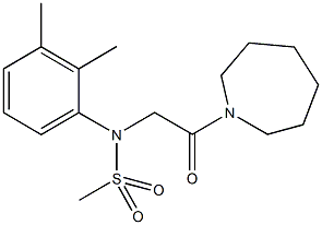  N-[2-(1-azepanyl)-2-oxoethyl]-N-(2,3-dimethylphenyl)methanesulfonamide