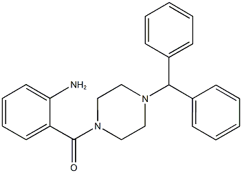 2-[(4-benzhydryl-1-piperazinyl)carbonyl]phenylamine Struktur