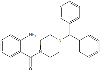 2-[(4-benzhydryl-1-piperazinyl)carbonyl]phenylamine Structure