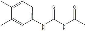 N-acetyl-N'-(3,4-dimethylphenyl)thiourea Structure