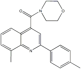  8-methyl-2-(4-methylphenyl)-4-(4-morpholinylcarbonyl)quinoline