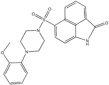 6-{[4-(2-methoxyphenyl)-1-piperazinyl]sulfonyl}benzo[cd]indol-2(1H)-one