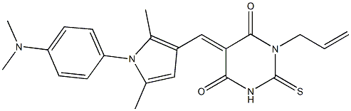 1-allyl-5-({1-[4-(dimethylamino)phenyl]-2,5-dimethyl-1H-pyrrol-3-yl}methylene)-2-thioxodihydro-4,6(1H,5H)-pyrimidinedione