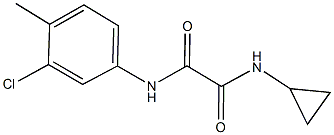  N~1~-(3-chloro-4-methylphenyl)-N~2~-cyclopropylethanediamide