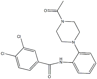  N-[2-(4-acetyl-1-piperazinyl)phenyl]-3,4-dichlorobenzamide