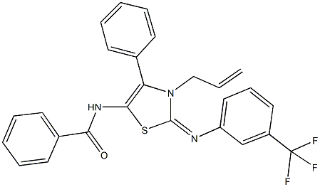 N-(3-allyl-4-phenyl-2-{[3-(trifluoromethyl)phenyl]imino}-2,3-dihydro-1,3-thiazol-5-yl)benzamide