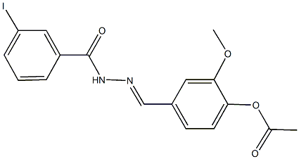 4-[2-(3-iodobenzoyl)carbohydrazonoyl]-2-methoxyphenyl acetate