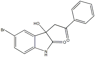  5-bromo-3-hydroxy-3-(2-oxo-2-phenylethyl)-1,3-dihydro-2H-indol-2-one