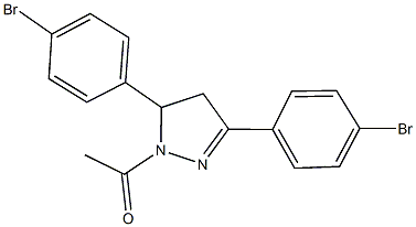 1-acetyl-3,5-bis(4-bromophenyl)-4,5-dihydro-1H-pyrazole