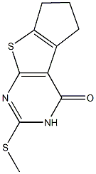  2-(methylsulfanyl)-3,5,6,7-tetrahydro-4H-cyclopenta[4,5]thieno[2,3-d]pyrimidin-4-one