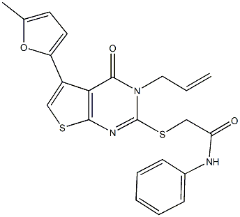  2-{[3-allyl-5-(5-methyl-2-furyl)-4-oxo-3,4-dihydrothieno[2,3-d]pyrimidin-2-yl]sulfanyl}-N-phenylacetamide